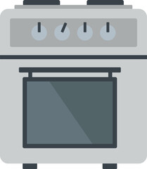 Household Devices flat icons for oven & kitchen