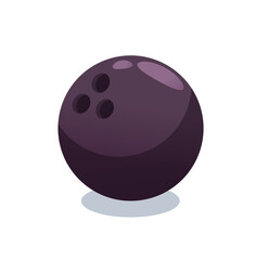 bowling ball strike isolated	vector illustration