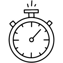 Linear timer or stopwatch icon