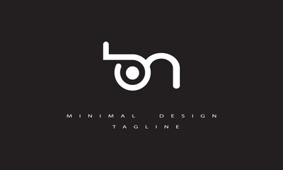 BN Logo Design Vector Art Illustration