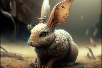 Rabbit in the forest