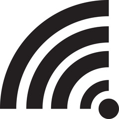 Wireless network, wifi icon design. Editable vector illustration outline stroke. Transparent background.