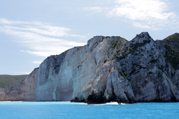Fototapeta na wymiar Blue caves on Zakynthos island. Summer day.