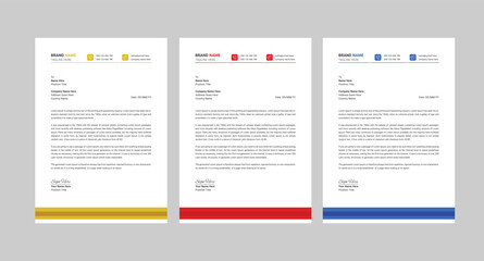 Modern company letterhead design