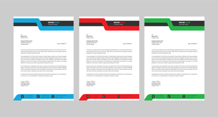 Modern company letterhead design