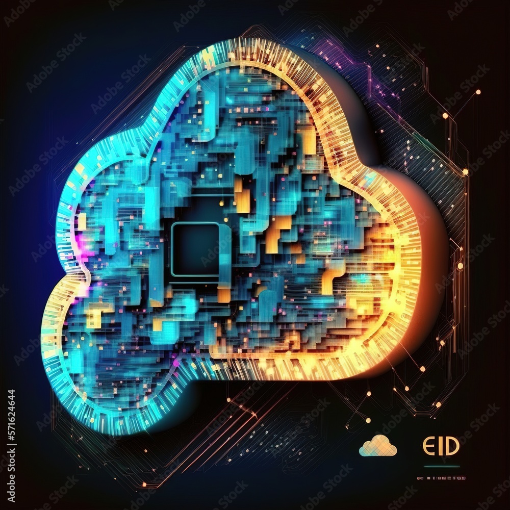 Poster cloud storage for downloading an isometric. a digital service or application with data transmission.