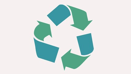 Recyclable Earth day animation