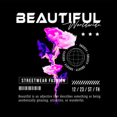 Streetwear Graphic Design Motif. Art Typography, Graffiti Art, Urban Style. For T-shirt Screen Printing Designs, Stickers or Jackets and More.