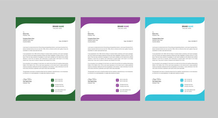 Modern company letterhead design