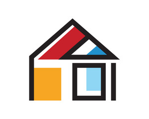 Simple, Creative and Colorful Real Estate Symbol
