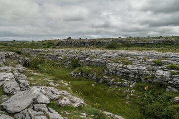 Fototapeta na wymiar Landscape of the Burren, Ireland
