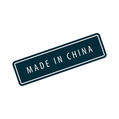 Made in China icon vector logo design template