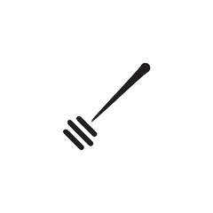 Honey stick icon. Simple style honey big sale poster background symbol. Honey stick brand logo design element. Honey stick t-shirt printing. vector for sticker.