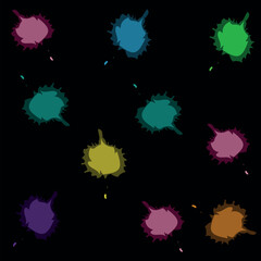 Colorful abstract seamless pattern. Holi Festival concept