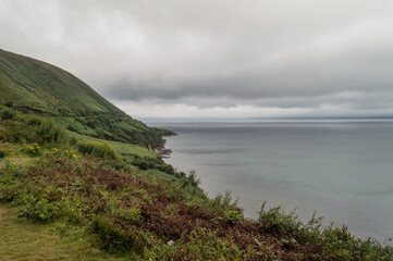 Cloudy landscape of the Ring of Kerry, Ireland