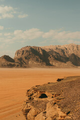 Fototapeta na wymiar Wadi Rum Desert Landscape
