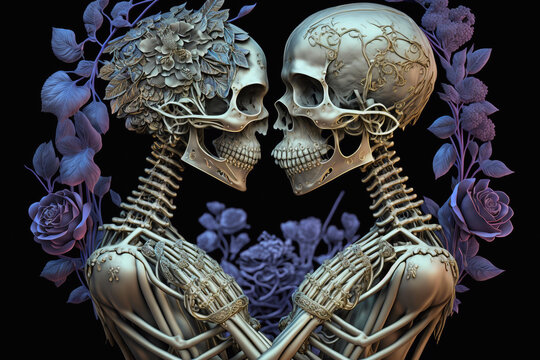 Watchmen kissing skeletons  rMobileWallpaper
