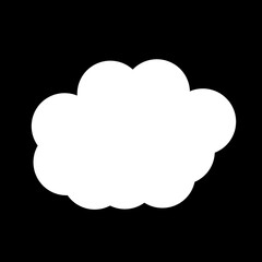 White 3d clouds set isolated on a black background. Royalty high-quality free stock photo image of Cartoon cloud shapes for games, animation, web. Cute cloud background 3d illustration