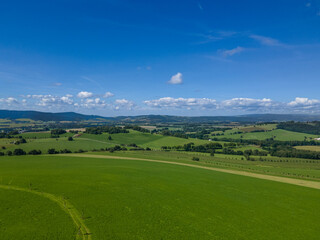 Summer scenery of Suchy vrch in Orlicke hory, Eastern Bohemia, Czechia