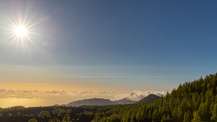 Blick zum Teno Gebirge am Mirador de los Poleos