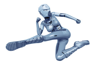 super soldier female is kicking