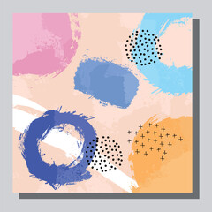 Abstract universal grunge art texture, web header template. Collage page, design for card, invitation, brochure brush strokes style, banner idea, book cover, booklet print, flyer