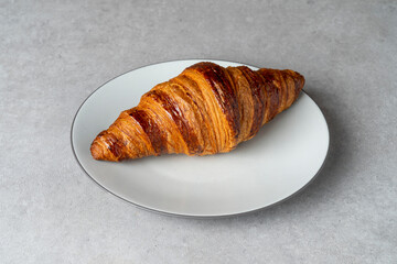 Korean food dishs croissant bread