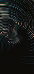 Abstract swirl glowing line with dark shadow. Texture 3D background