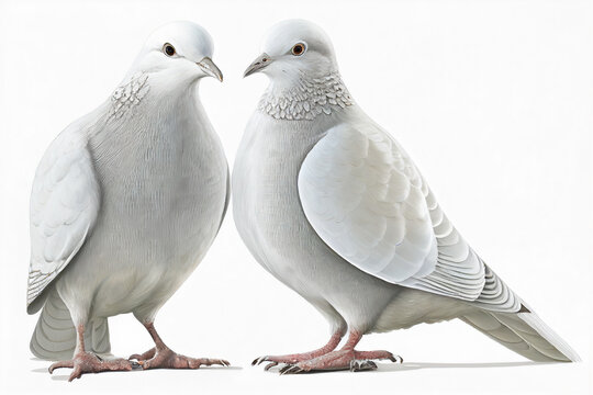 two white doves on a white background pigeon peace white 