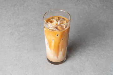 Korean food dishs cafe latte