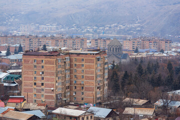 View of Vanadzor from above, Armenia