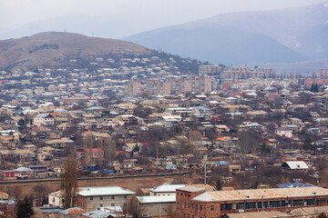 View of Vanadzor from above, Armenia