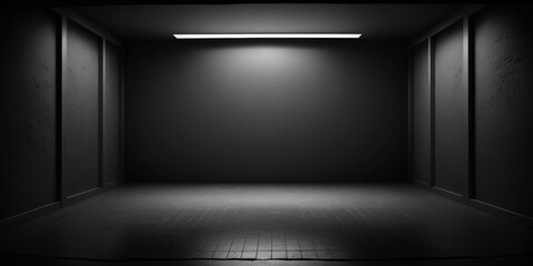 Empty dark studio room with light. Interior for display products. Abstract studio backdrop.