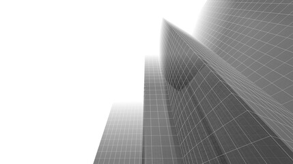Fototapeta na wymiar Concept city architecture 3d illustration