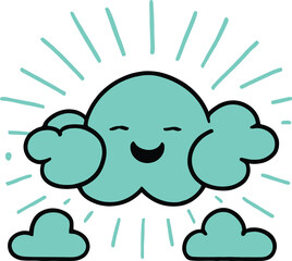 Vector image of block or cloud.