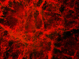 Red space cosmos liquified blood textured liquid graphic abstract background art