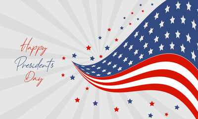 Fototapeta premium happy presidents day United States of America Background