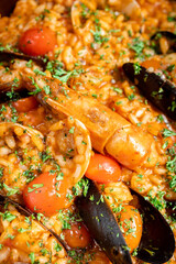 Risotto alla pescadora with shellfish
