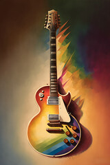 colorful guitar 1