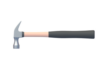 Hammer isolated on white background. 3d render