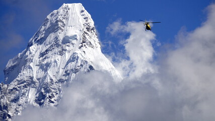 Helicopter rescue Himalayas, Nepal
