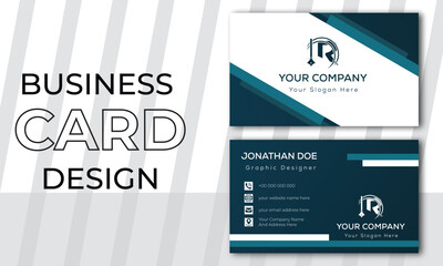 Modern Business Card, Creative and Clean Business Card Template, Futuristic business card design, Luxury business card,