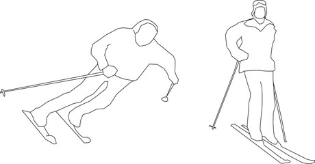 Snowboarder athlete silhouette illustration vector sketch