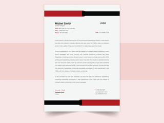 Vector business letterhead design template