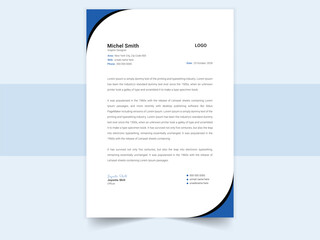 Vector business letterhead design template