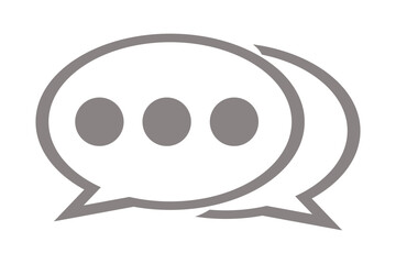 Text Message Chat icon. Speech Bubble With Text Lines. Comment icon Dialog and Conversation symbol. Opened Envelope Icon. Receive mail icon sms line.