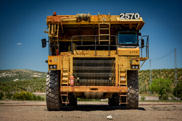 Special cargo truck for transportation in a coal mine, Puertollano, Ciudad Real, Spain