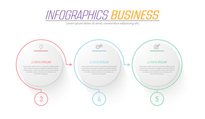 Infographics. Visualization of business data, projects, trainings, development plans and strategies. Pictograms of processes