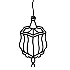 Doodle lamp Ramadan