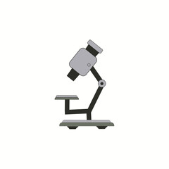 gray color graphic microscope Vector